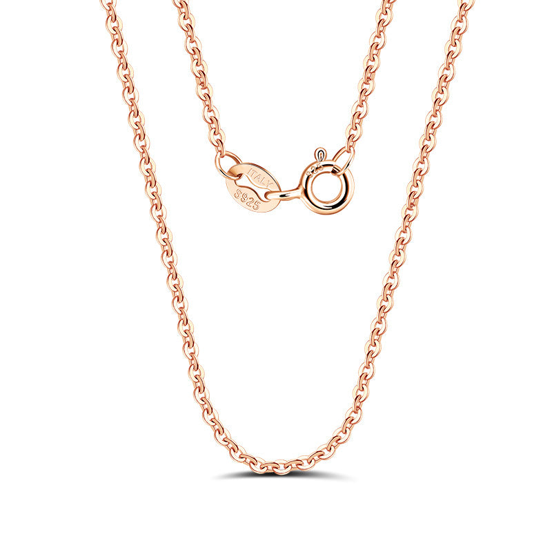 sterling silver necklace chain rose gold