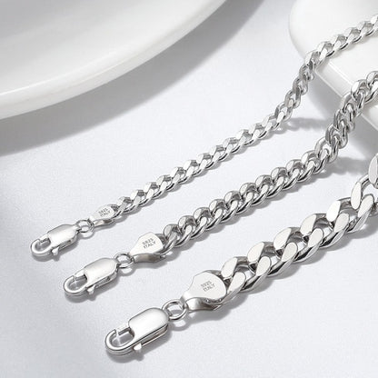 Men's Cuban Link Bracelets in S925 Sterling Silver XXS0004
