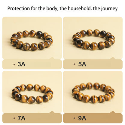 Natural Stone Charm Bracelet golden tiger eye bracelet Energy Beads String bracelet metaphysical jewelry chakra bracelet block negative energy feng shui stone bracelet