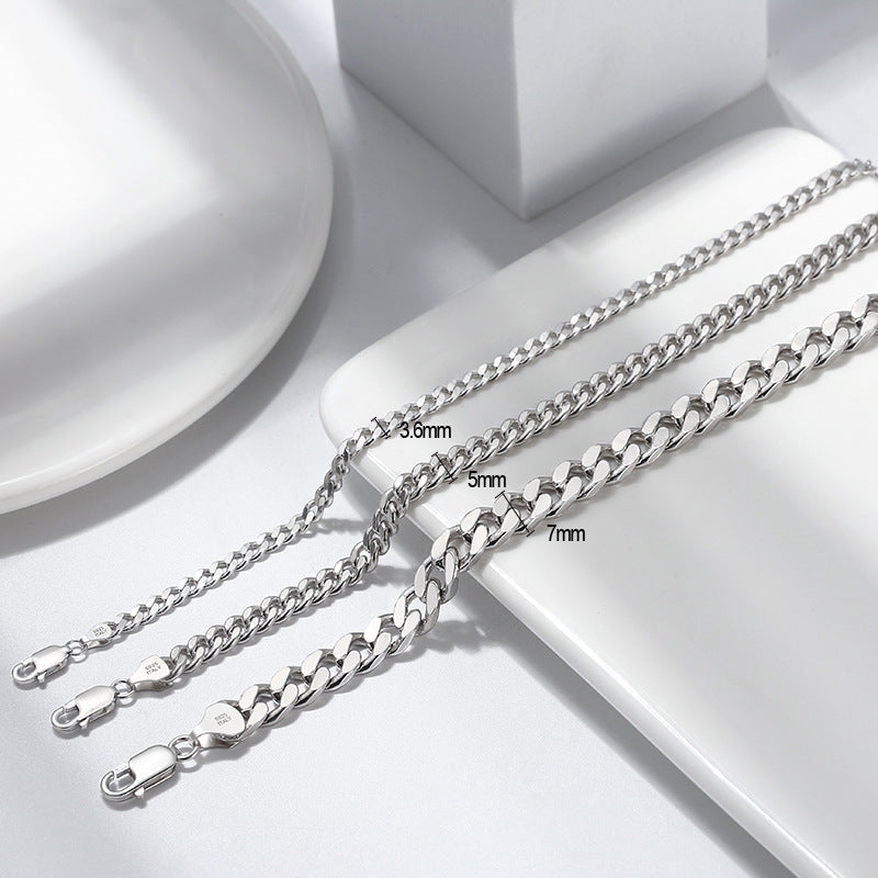 Men's Cuban Link Bracelets in S925 Sterling Silver XXS0004