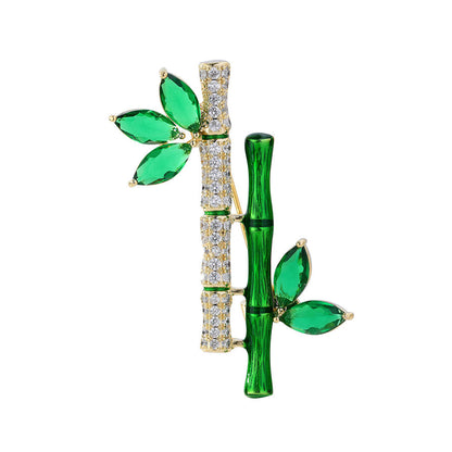 Chinese Style Bamboo Brooch XXB002