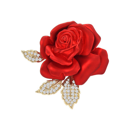 Red Rose Brooch XXB004
