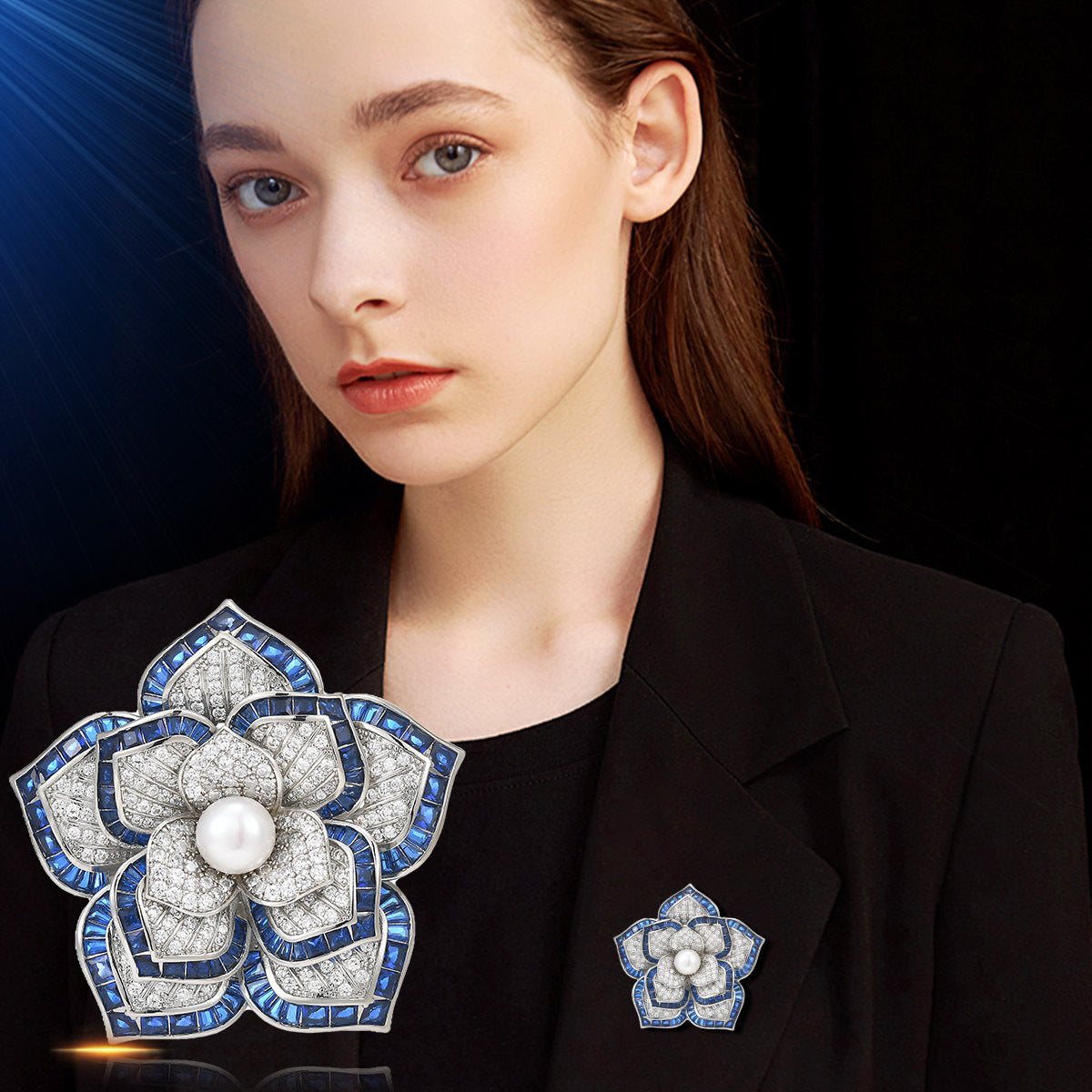 Camellia Brooch Pin For Women XXB011