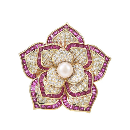 Camellia Brooch Pin For Women XXB011
