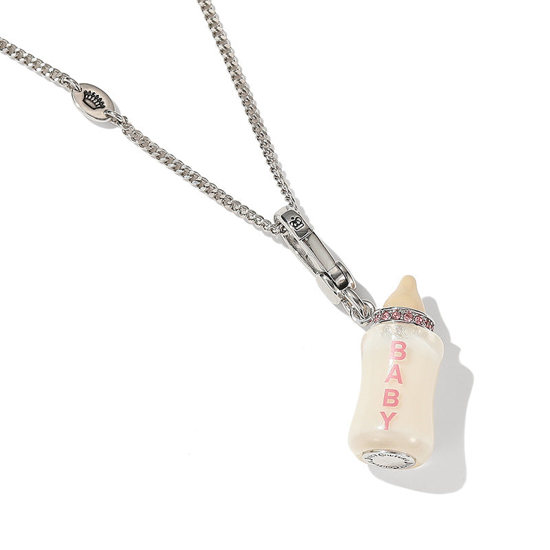 Milk Bottle Pendant Necklace XXN006