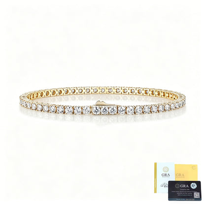 3mm D‑VVS1 Moissanite Diamond Tennis Bracelet XXS001