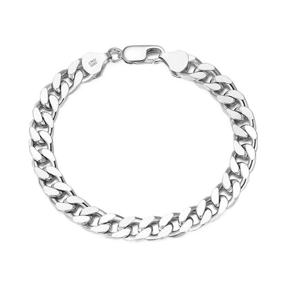 Men's Cuban Link Bracelets in S925 Sterling Silver XXS0004