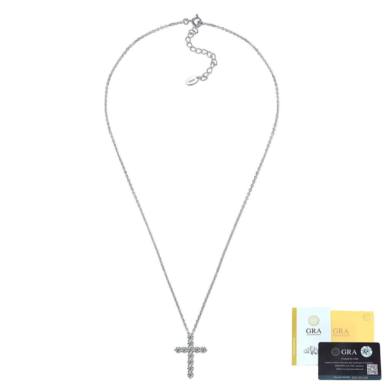 cross necklace gold Mother's Day jewelry 14k plated moissanite diamond cross