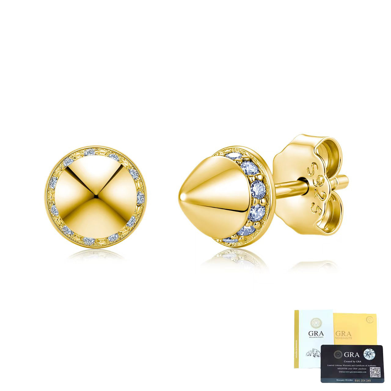 moissanite earrings near me style rivet studs 925 sterling silver