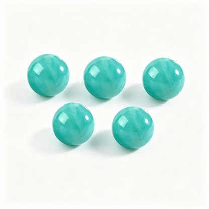 Premium polished natural amazonite loose beads, truth speaking amazon stone healing beads for DIY crystal jewelry