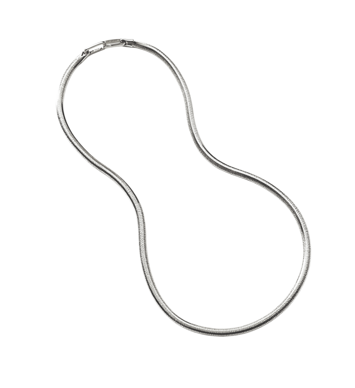 round snake chain unisex S925 silver with platinum or gold color option