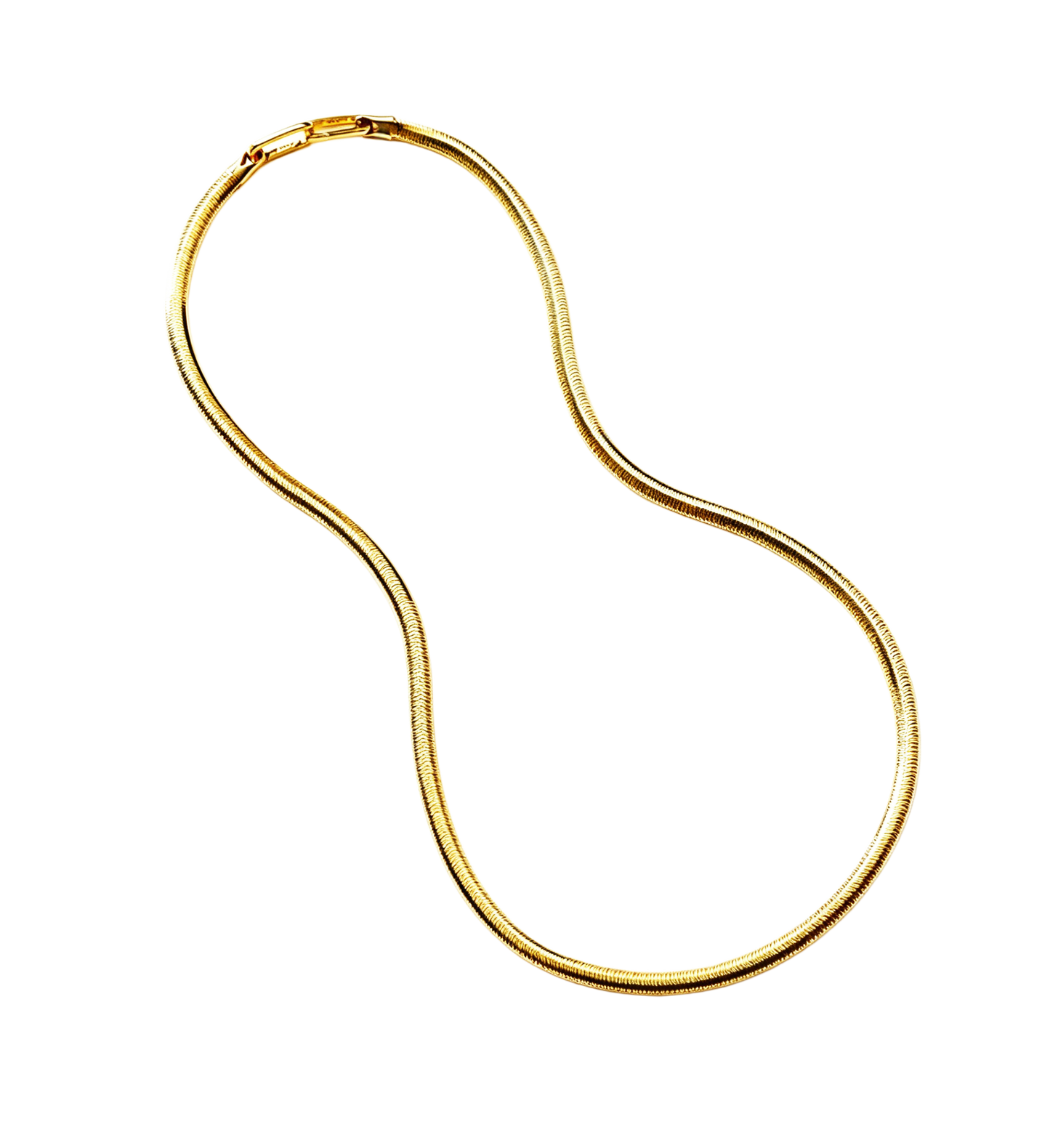 snake chain for men 3mm thick snake bone chain in white gold tone