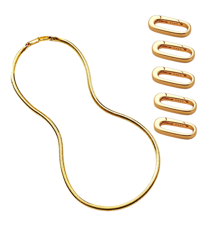 snake italian chain soft bone structure 45cm adjustable men women necklace
