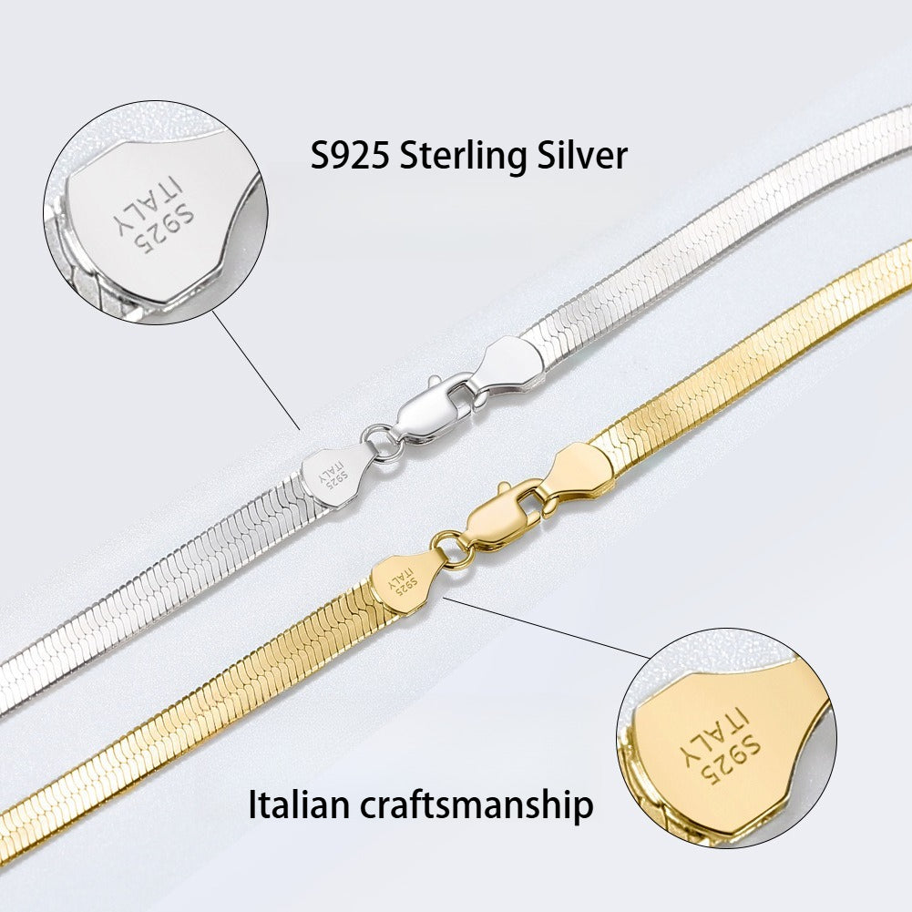 snake italian chain 3mm best men's chain necklace unisex