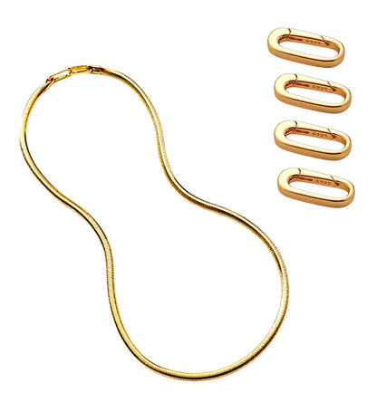 snake link chain Italian craftsmanship S925 silver for unisex fashion
