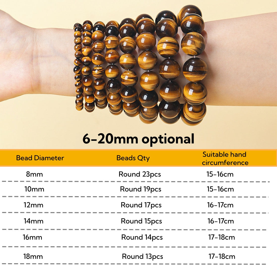 Healing Gemstone Jewelry golden tiger eye bracelet Protection & Confidence Stone lucky bead bracelet positive energy bracelet aura protection bracelet